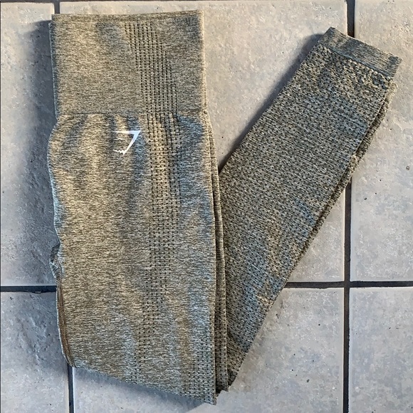 Gymshark Pants - Gymshark Vital Seamless Khaki Marl